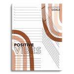 Habit Tracker | Positive Vibes | 12x16 | Glass Plaque