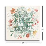 Wildflower Vibes V | 24x24 | Glass Plaque
