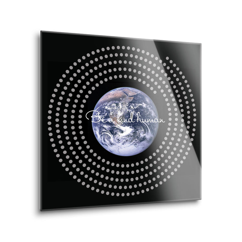 Habit Tracker | 365 Day Earth | 24x24 | Glass Plaque