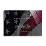 9/11 Memorial 2 (2-3H)  | 24x36 | Glass Plaque
