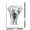 Baby Elephant  | 24x36 | Glass Plaque