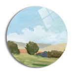 Early Spring  | 24x24 Circle | Glass Plaque