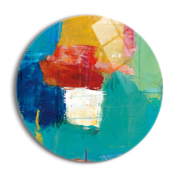 Reflection  | 24x24 Circle | Glass Plaque