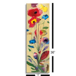 Wildflowers I  | 12x36 | Glass Plaque