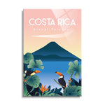 Costa Rica  | 24x36 | Glass Plaque