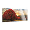 Crimson Trees  | 12x24 | Glass Plaque