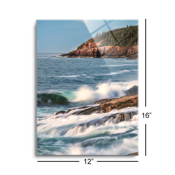 Sunrise at Otter Cliffs  | 12x16 | Glass Plaque
