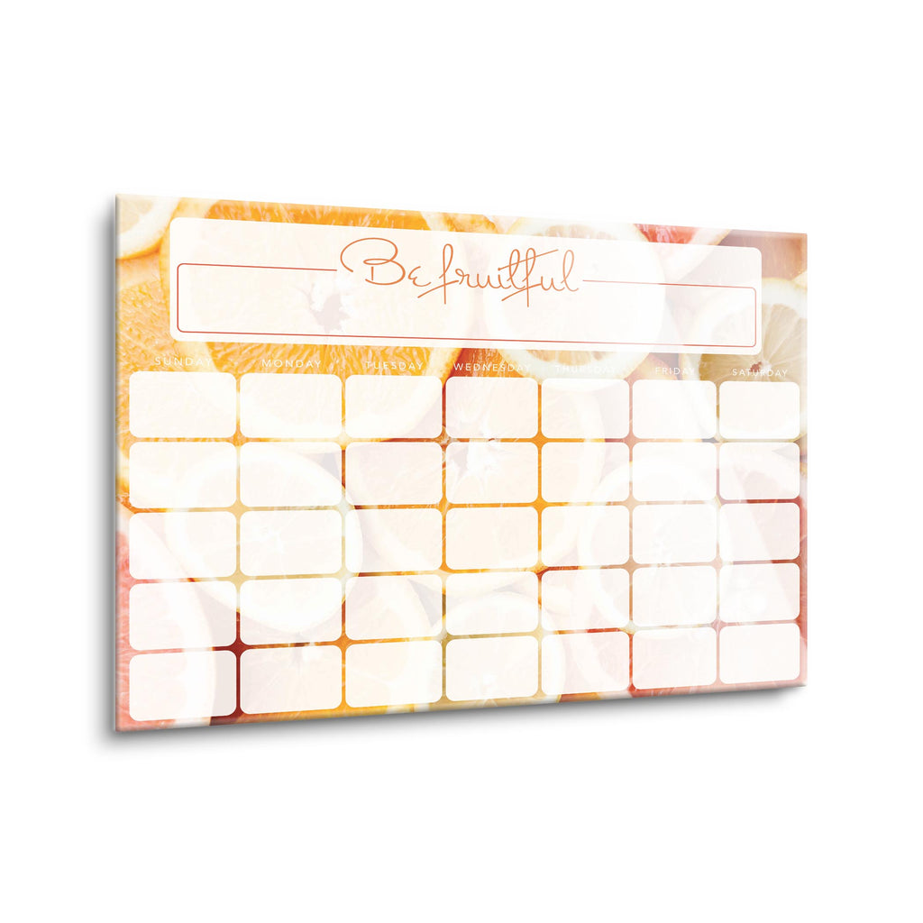 Citrus Calendar | 12x16 | Glass Plaque