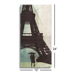 Eiffel Tower I  | 12x24 | Glass Plaque